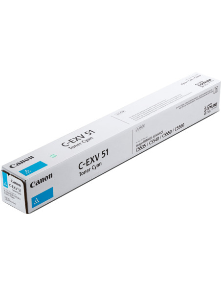 Toner original Canon C- EXV51c Cyan - 60000 Pages 0482C002 