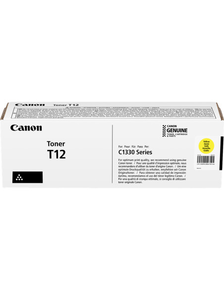 Toner CANON original Jaune T12 y 5095C006 - 5300 Pages 