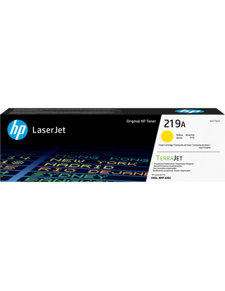 Toner HP original Jaune W2192A 219A - 1200 pages pour impression pro 