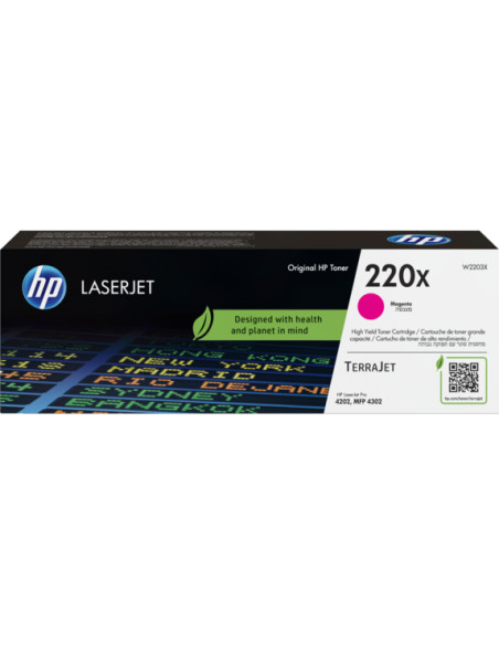 Toner HP original Magenta W2203X 220X pour 5500 pages HP LaserJet 