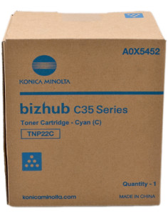 Toner KONICA Minolta original A0X5452 TNP22C Cyan - 6000 pages 