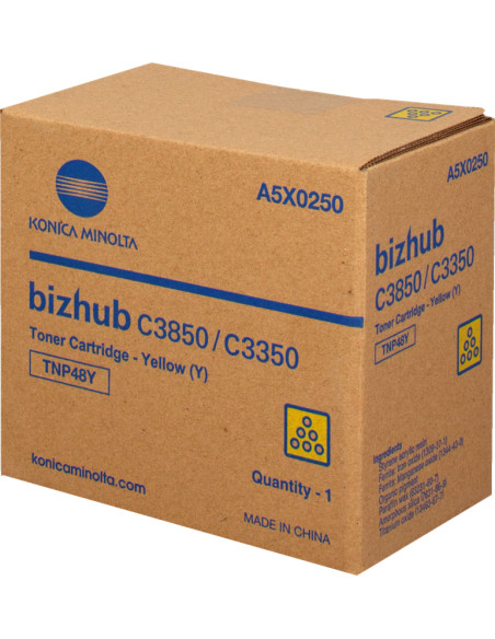 Toner KONICA original A5X0250 Jaune TNP48Y - 10000 pages 