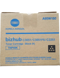 Toner KONICA Minolta A95W150 original TNP49K - 13000 Pages Noir 