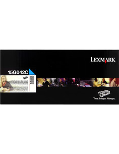 Toner LEXMARK original 15G042C Cyan - 15000 pages pour impressions de qualité 