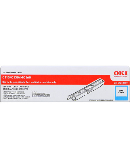Toner OKI original 44250719 Cyan C110/130 - 1500 pages 