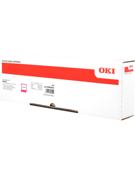 Toner OKI original Magenta 45862815 MC873 - 10 000 pages 