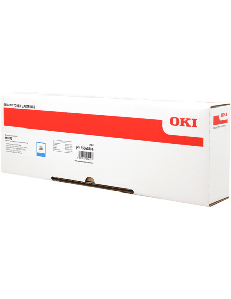 Toner OKI original Cyan 45862816 MC873 - 10000 pages imprimées 
