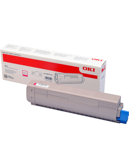 Toner OKI original Magenta 46471114 C813 - 5000 pages fiables 