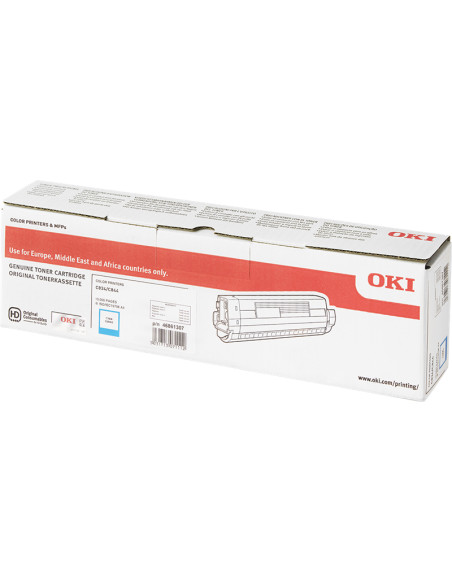 Toner OKI original 46861307 Cyan C834/C844 - 10000 pages 