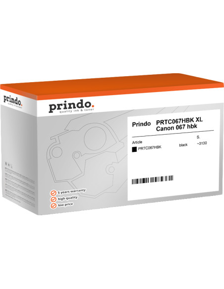Toner CANON 067HBK Compatible XL Noir Prindo Classic 3130 