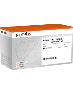 Toner CANON Compatible 069BK Prindo Classic Noir 2100 - Haute Qualité 