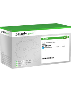 Toner HP Compatible CF401XG 2300 Cyan pour HP 201X Prindo Green XL 