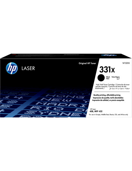 Toner HP Compatible W1331X Noir 15000 pages pour HP 331X Prindo XL 