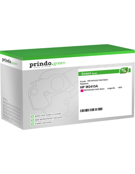 Toner Magenta HP Compatible W2413AG 850 pour HP 216A Prindo Green 
