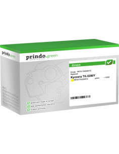 Toner Compatible KYOCERA TK5280YG Jaune 11000 pages Prindo Green 