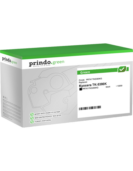 Toner KYOCERA Compatible TK-5380KG Noir 13000 pages Prindo Green 