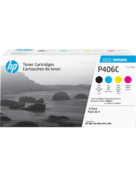 Toner SAMSUNG original Multipack CLT- P406C Noir, Cyan, Magenta, Jaune 