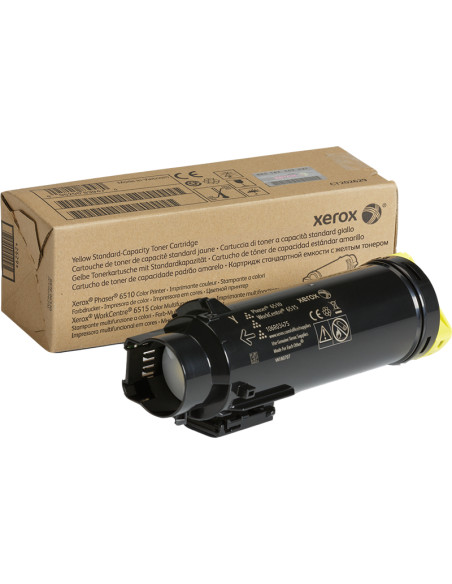Toner XEROX original Jaune 106R03475 pour WorkCentre 6515 - 1000 pages 