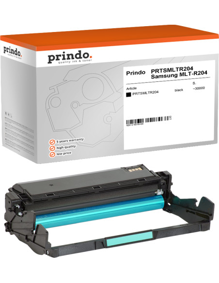 Prindo MLTR204 Classic : Tambour d'image Noir compatible Samsung 