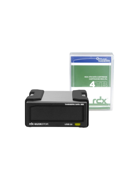 8866-RDX - Kit lecteur RDX externe Overland-Tandberg QuikStor USB 3.0 avec cartouche 4 To