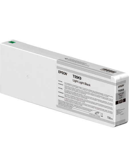 C13T55K900 - Cartouche d'encre originale Epson T55K9 Gris clair 700 ml - UltraChrome HDX/HD