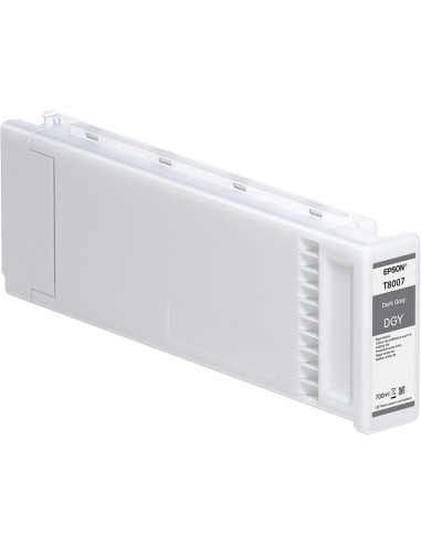 C13T800700 - Cartouche d'encre originale Epson T8007 Gris foncé 700 ml - UltraChrome PRO