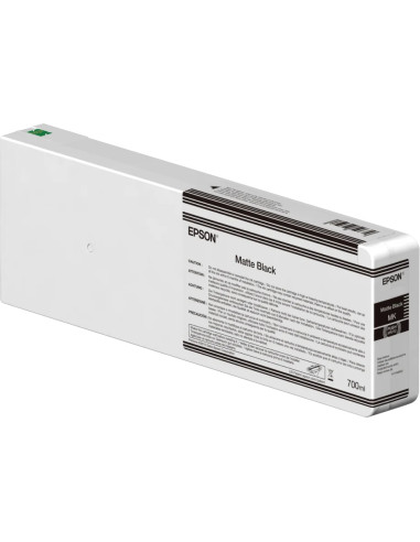 C13T55K80N - Cartouche d'encre originale Epson T55K8 Noir mat 700 ml - UltraChrome HDX/HD