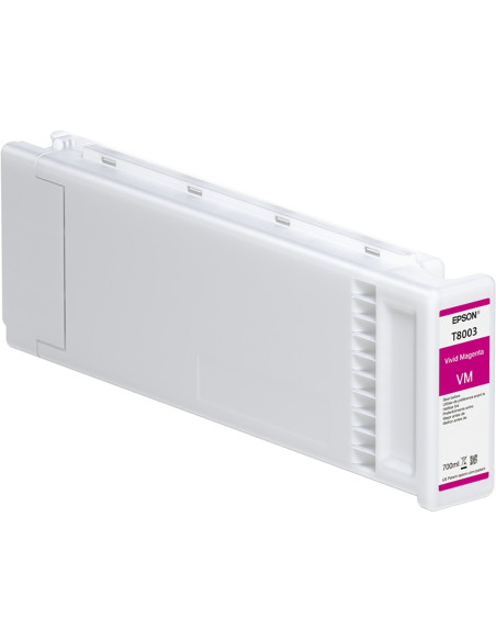 C13T80030N - Cartouche d'encre originale Epson T8003 Vivid Magenta 700 ml - UltraChrome PRO