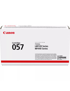 3009C002 - Toner original Canon 057 Noir - i-SENSYS LBP220, LBP230, MF440 et MF450 - 3 100 pages
