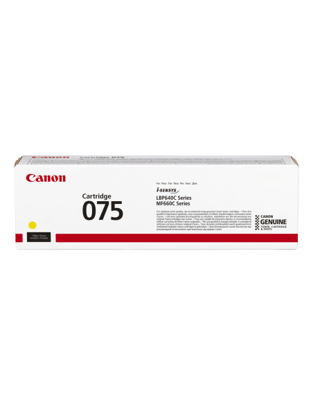 6362C002 - Toner original Canon 075 Jaune - LBP646Cdw, LBP647Cdw, MF662Cdw, MF663Cdw, MF665Cdw - 1 300 pages
