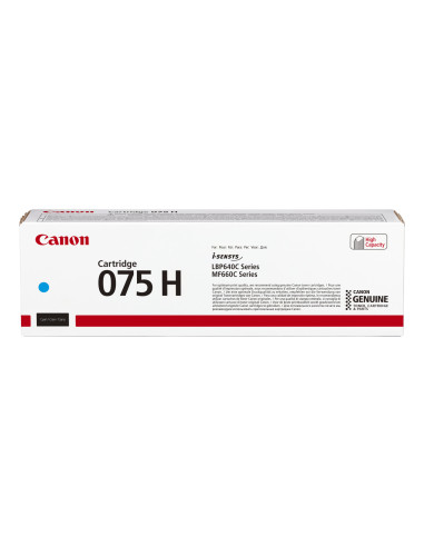 6368C002 - Toner original Canon 075H Cyan - LBP646Cdw, LBP647Cdw, MF662Cdw, MF663Cdw, MF665Cdw - 2 500 pages