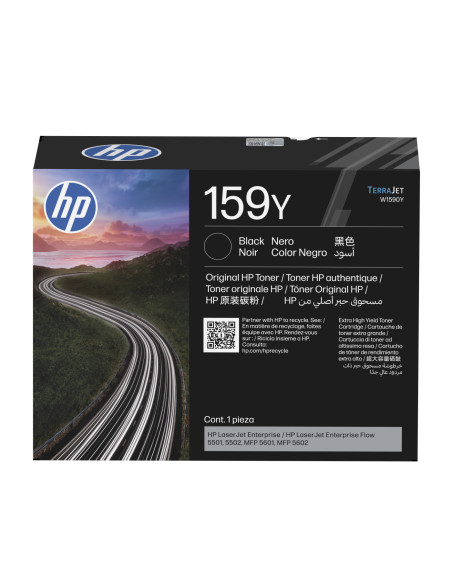 W1590Y - Toner original HP 159Y Noir - LaserJet Enterprise 5501, 5502 et MFP 5601/5602 - 26 000 pages