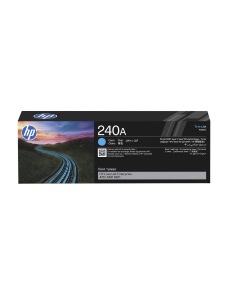 W2401A - Toner original HP 240A Cyan - Color LaserJet Enterprise 4701 et MFP 4801 - 2 000 pages