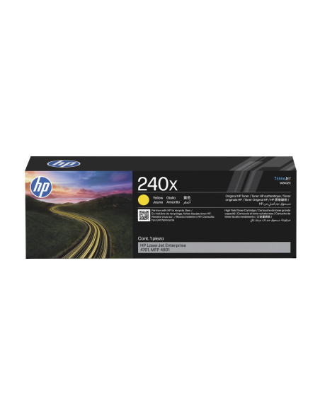 W2402X - Toner original HP 240X Jaune - Color LaserJet Enterprise 4701 et MFP 4801 - 6 900 pages