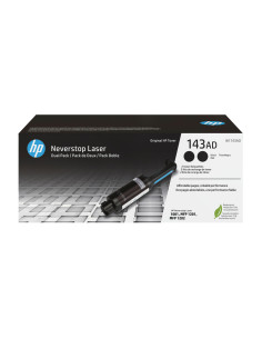 W1143AD - Kit de recharge de toner original HP 143AD Noir - Neverstop Laser 1000, 1001, 1020 et MFP 1200 à 1202 - 5 000 pages