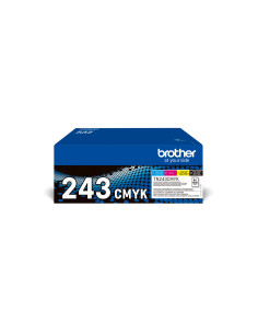 TN-243CMYK - Pack de 4 toners originaux Brother TN-243CMYK Noir, cyan, magenta et jaune - 1 000 pages