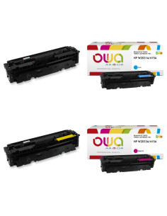 Pack 4 toners OWA Armor compatibles HP 415A pour Color LaserJet Pro M454 et MFP M479