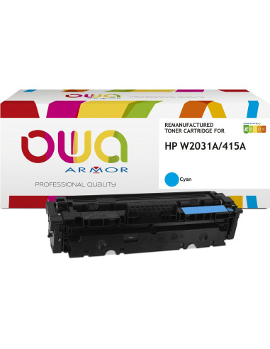 Pack 4 toners OWA Armor compatibles HP 415A pour Color LaserJet Pro M454 et MFP M479