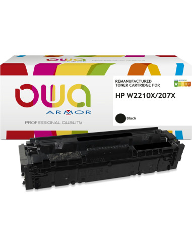 Pack 4 toners OWA Armor compatibles HP 207X haute capacité pour Color LaserJet Pro M255 et MFP M282, M283