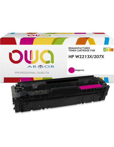 Pack 4 toners OWA Armor compatibles HP 207X haute capacité pour Color LaserJet Pro M255 et MFP M282, M283