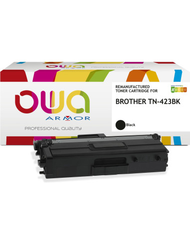 Pack 4 toners OWA Armor compatibles Brother TN-423 haute capacité pour HL-L8260, HL-L8360, DCP-L8410, MFC-L8690 et MFC-L8900