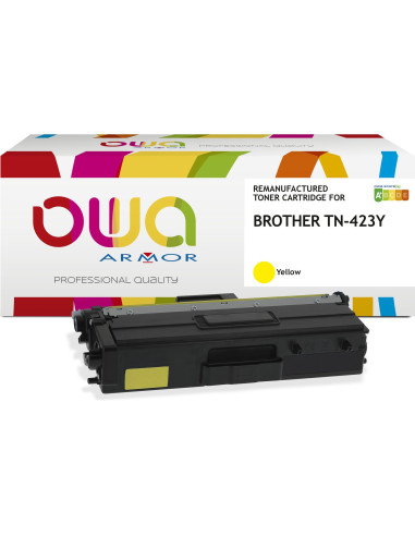 Pack 4 toners OWA Armor compatibles Brother TN-423 haute capacité pour HL-L8260, HL-L8360, DCP-L8410, MFC-L8690 et MFC-L8900
