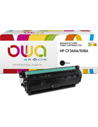 Pack 4 toners OWA Armor compatibles HP 508A pour Color LaserJet Enterprise M552, M553 et MFP M577