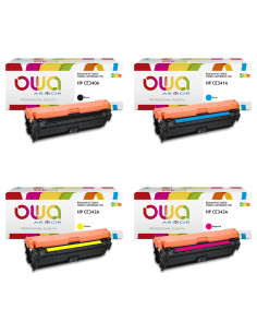 Pack 4 toners OWA Armor compatibles HP 651A pour LaserJet Enterprise 700 color MFP M775