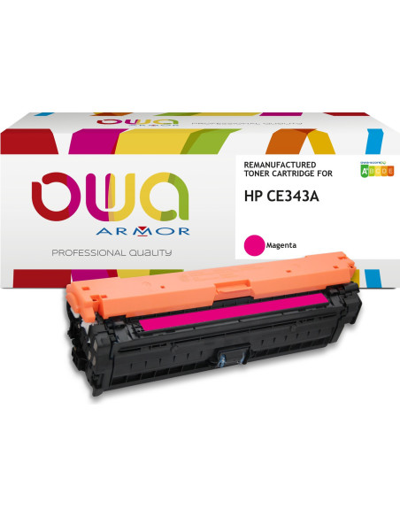 Pack 4 toners OWA Armor compatibles HP 651A pour LaserJet Enterprise 700 color MFP M775