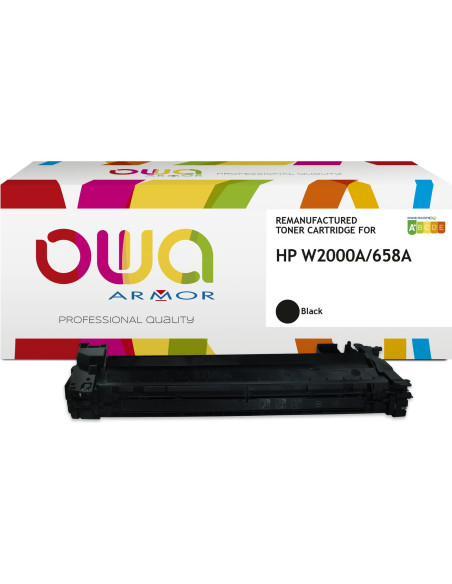 Pack 4 toners OWA Armor compatibles HP 658A pour Color LaserJet Enterprise M751