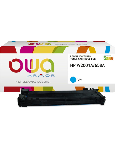 Pack 4 toners OWA Armor compatibles HP 658A pour Color LaserJet Enterprise M751