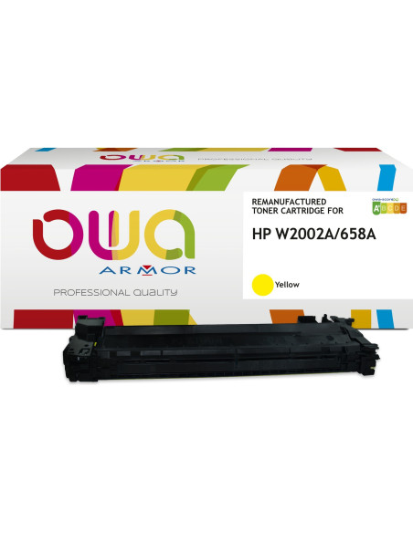 Pack 4 toners OWA Armor compatibles HP 658A pour Color LaserJet Enterprise M751