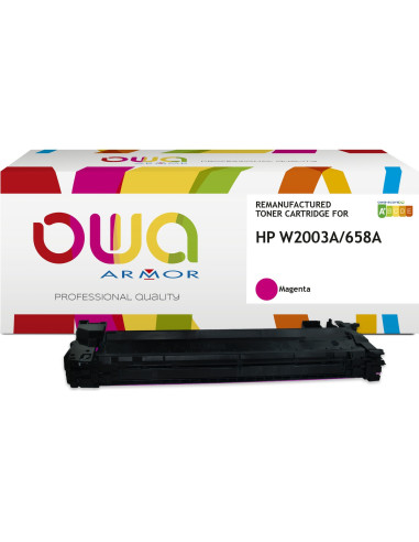 Pack 4 toners OWA Armor compatibles HP 658A pour Color LaserJet Enterprise M751