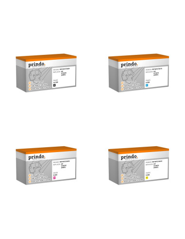 Pack 4 toners compatibles Prindo HP 508X haute capacité pour Color LaserJet Enterprise M552, M553 et MFP M577